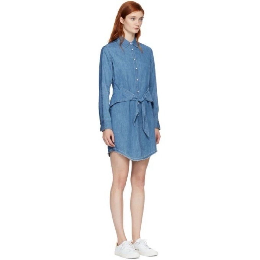 Rag & Bone Jean Destroyed Sadie Dress Women XS Brunch Comfort Spring - Picture 2 of 9